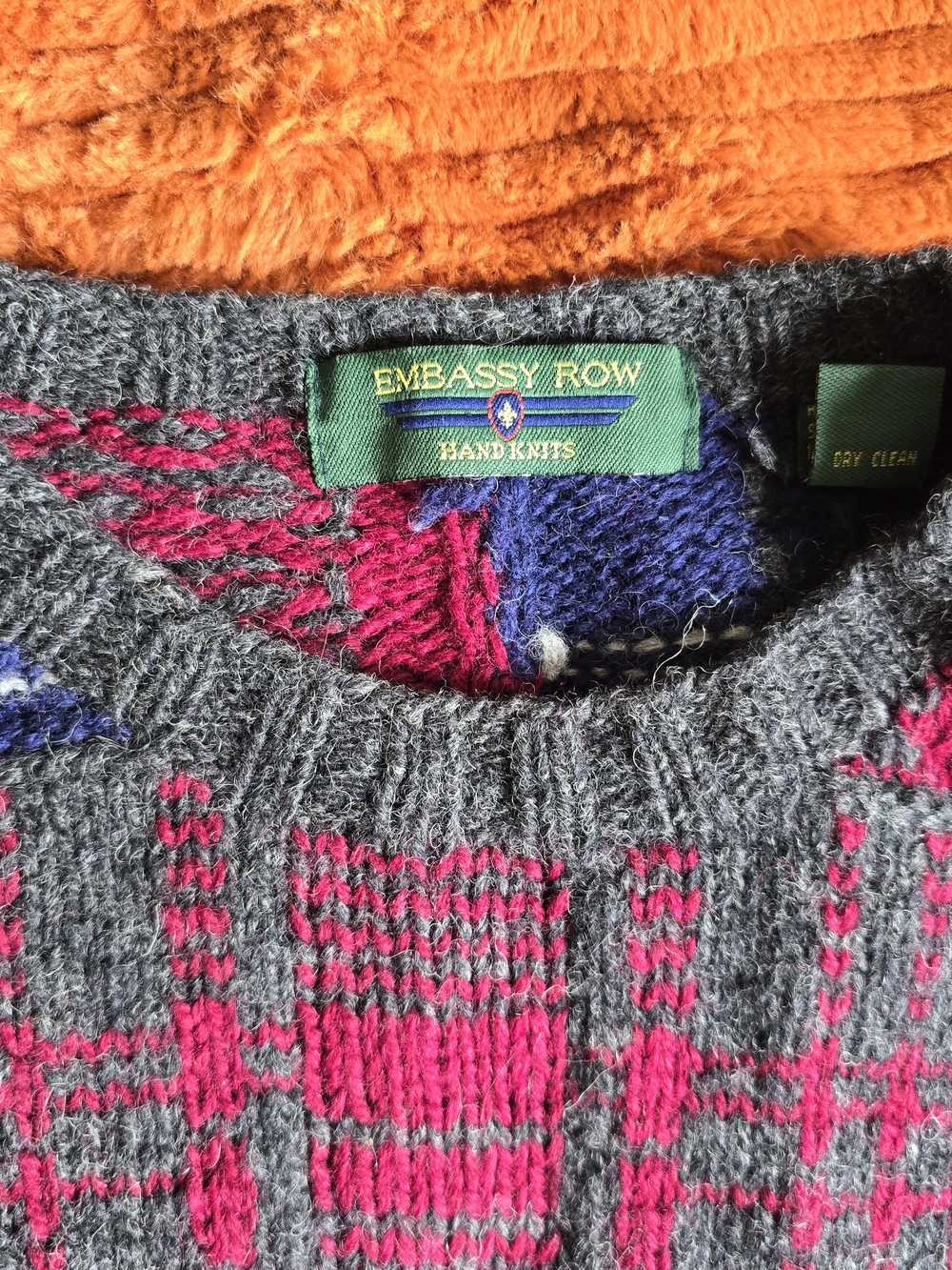Multicolor Patchwork Knit Sweater - Oversized Look - Picture 5 of 5